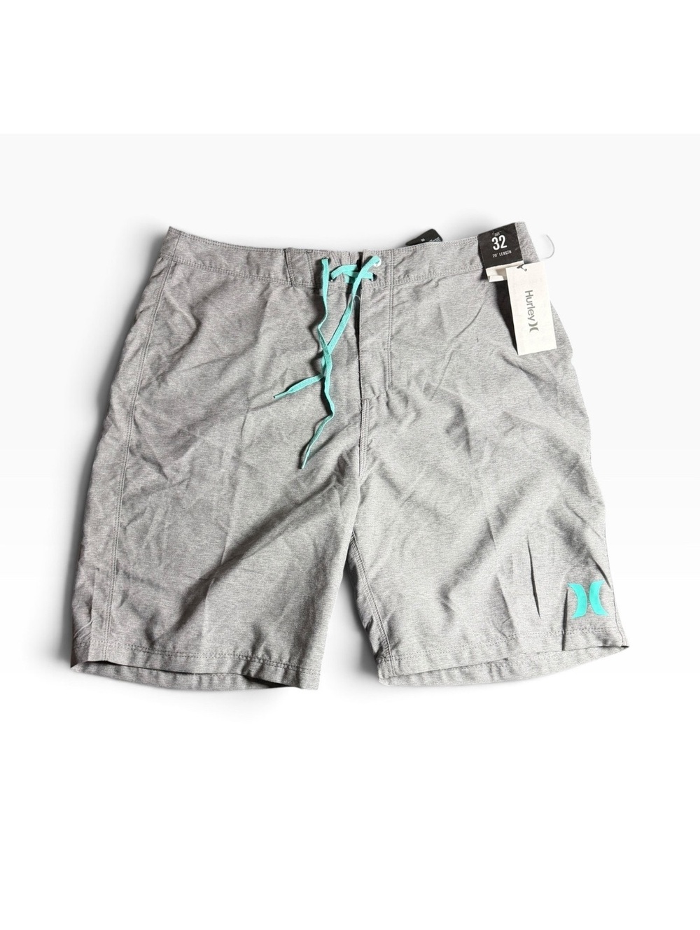 HURLEY one & only cross dye 20” gray board shorts swim trunks size 32 $40 NWT